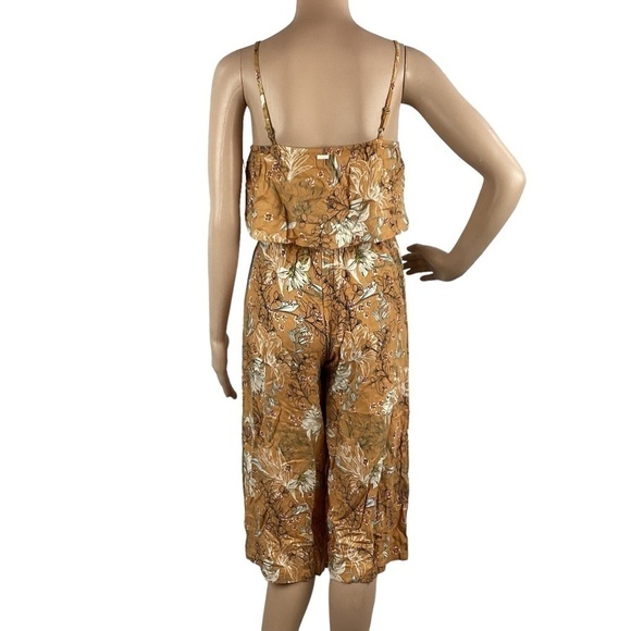 O'Neill Jumpsuit Size L Yellow Peony Print - Picture 5 of 7